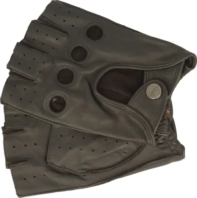 Pearlwood Sommerhandschuhe aus 100% Leder ohne Finger in blau