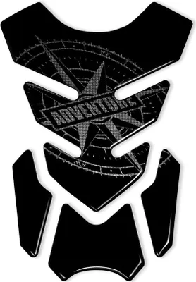 Productafbeelding van Tankbeschermer 3D-sticker voor motorfiets, "Avontuur", roze