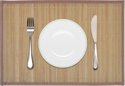 Produktbild von vidaXL 6 Bambus-Platzdeckchen 30 x 45 cm Braun