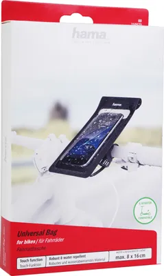 Produktbild von Hama Slim, Beuteltasche, Universal, Schwarz, Transparent