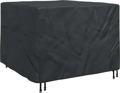 Image de Housse de protection vidaXL, noire, 135 x 135 x 90 cm, tissu Oxford 210D
