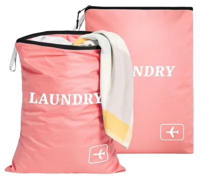 Produktbild von Wäschesack - Mit Reißverschluss - Für Reisen - 2 Stück 60 x 45 cm