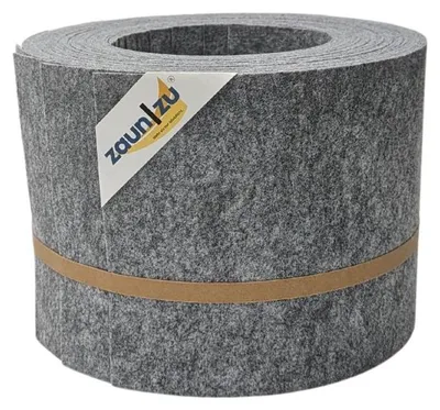 Produktbild von Doppelstab Sichtschutz zaun|zu Design-Vlies 10x Einzelstreifen 2,55m Zaunblende Hellgrau 10x 2,55m