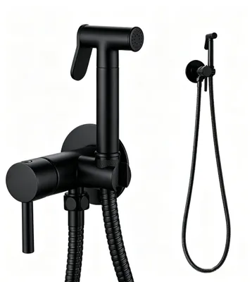 Produktbild von Bidet Brause mit Halter Edelstahl WC Hand Duschkopf Intim Hygiene Dusche Bad Set