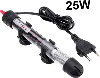 Produktbild von Heizstab für Aquarien, automatische Temperaturanpassung, doppelte Isolierung und wasserdicht, Kontrollleuchte, europäische Vorschriften, 25 W