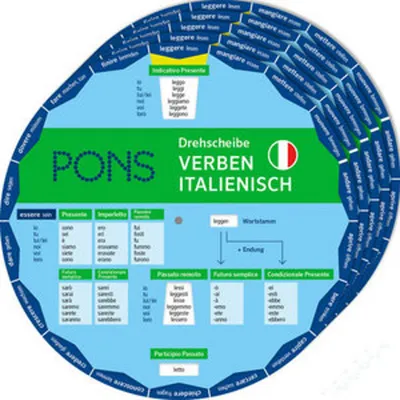 Image de PONS Disque tournant Verbes italien