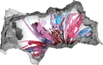 Produktbild von Selbstklebender Loch-3D-Aufkleber 95x73 cm zusammenfassung Blume