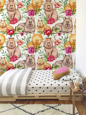 Produktbild von Coloray Fototapete 152x104 cm Vlies-Fototapete - Chow Chows Hunde Tiere