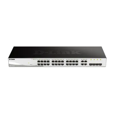 Obrázok produktu pre D-Link DGS-1210-24, Riadený, L2, Gigabit Ethernet (10/100/1000), Plne duplexný režim, Inštalácia do Racku, 1U
