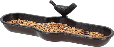 Image de Bain d'oiseau en fonte - Marron - L 29,5 cm