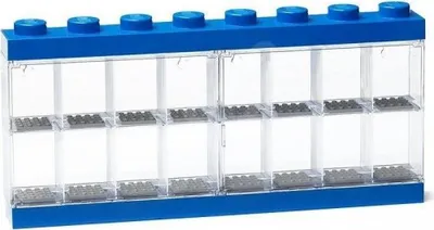 Obrázok produktu pre LEGO® Zberateľský box pre 16 minifigúrok - modrý