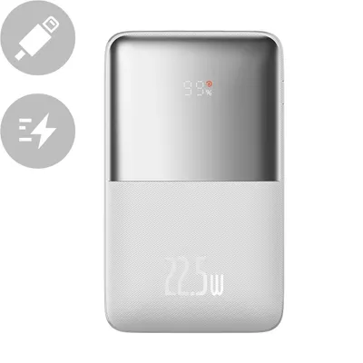 Obrázok produktu pre Powerbank, Baseus Bipow Pro 20000mAh 22,5W + kábel, biela