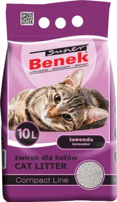 Zdjęcie produktu dla Super Benek Compact Zapachowy Lawenda (ciemny fiolet) 10L