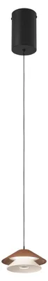 Zdjęcie produktu dla FANEUROPE Atreo – lampa wisząca LED, brązowo-beżowa, metal/aluminium, 6 W, 3000 K, średnica 13 x 200 cm