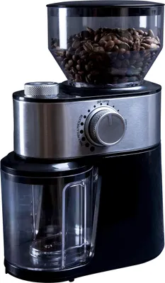Kaffeemühle, 12 Mahlgrade, 200 W, Schwarz Edelstahl