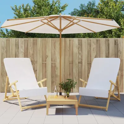 Produktbild von "2026 Aktion"Strandtücher 2 Stk. Weiß 60x135cm Stoff 400 GSM NEU291523 - Strandtücher