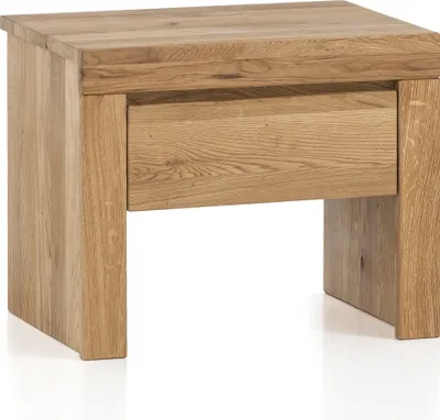 Image de Nachtkonsole >Heinrich< (BxHxT: 50x41x37 cm) in Eiche rustikal aus Massivholz