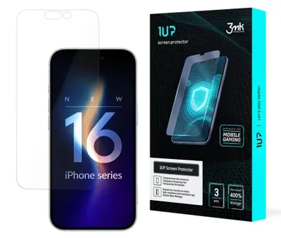 Produktbild von 3MK 1UP, Apple, iPhone 16 Pro, Staubresistent, Schlagfest, Transparent, 3 Stück(e)