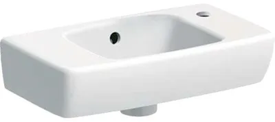 Immagine prodotto di Geberit Renova Compact Lave-mains saillie raccourcie, 450x250mm, avec tablette à gauche, 501.730.01.1, 501.730.01.1