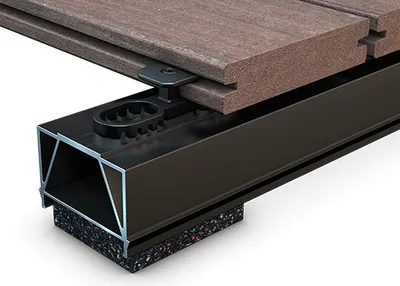 Produktbild von K&R Terraflex N6 mit Bohrschraube C1, 5x35mm f. Aluminium-Unterkonstruktion