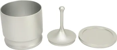 Obrázek produktu pro Dávkovací kroužky Press hliníkové slitiny Anti Flying Coffee Powder Picker Coffee Making Supplies 58mm Silver
