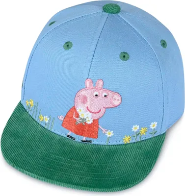 Produktbild von Koaa Cap für Kinder Peppa Wutz "Frühling" aus 100% Baumwolle, blau, Gr. 1-3 Jahre