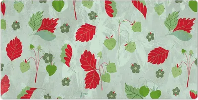 Produktbild von Mauspad - Schreibtischunterlage - 120x60 cm - Tischunterlage - Wilde Erdbeere