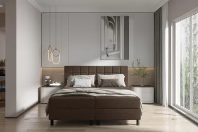 Obrázek produktu pro Hotelová postel 160x200 BRUMA 2 - hnědá
