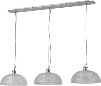 Zdjęcie produktu dla Lampa wisząca nad stół E27 3x40W kolor chrom satyna 5460 Petrina Rabalux