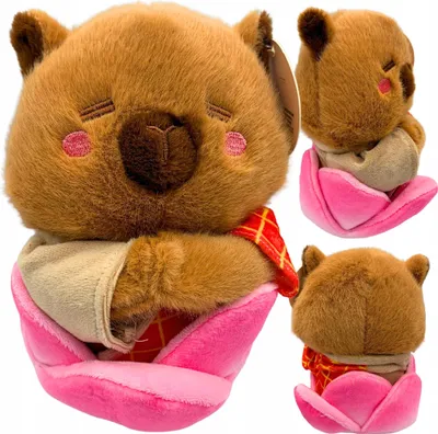 Produktbild von Capybara Plüschtier, Lotusblumenkostüm, Plüschtier, 25 cm