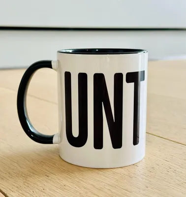 Image de Tasse à café « CUNT » – Tasse humoristique et impertinente | Tasse coquine pour adultes | Cadeau pour un enterrement de vie de jeune fille | Idée cadeau amusante pour des amis