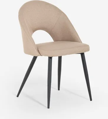 Immagine prodotto di Elegante sedia imbottita di design per cucina e sala da pranzo Jarla - Beige