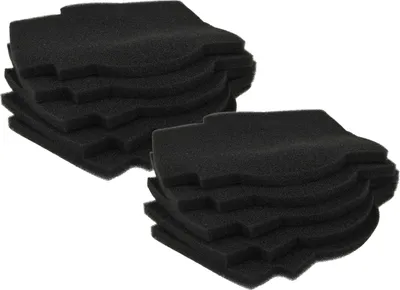 Produktbild von vhbw 10x Luftfilter kompatibel mit Lunos Silvento Lüfter, Badlüfter, Ventilator, Lüftungsgerät - Schwarz