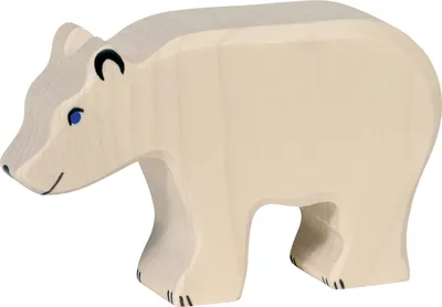 Produktbild von Holztiger Eisbär fressend Bär