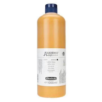 Produktbild von Schmincke AKADEMIE Acryl - Lichter Ocker 1000ml Acrylfarbe - 23 661 029