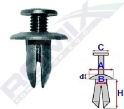 Produktbild von 10x ROMIX B22044 Clip Zier- / Schutzleiste
