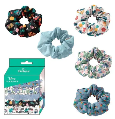 Zdjęcie produktu dla Zestaw gumek do włosów "Lilo i Stitch" - 5 sztuk