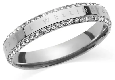 Image de Bague en acier scintillante avec zircone cubique Classic Aura DW004015 - Cercle : 50 mm