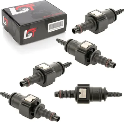Produktbild von 5x Schnellkupplung Gegenstück Set Kraftstoffleitung gerade schmal 7,89 * 5 mm