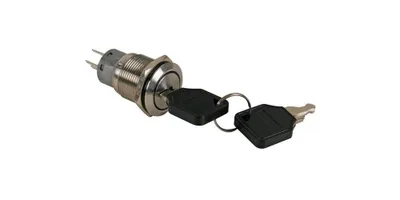 Produktbild von SCHLÜSSELSCHALTER - 2 NO 2 NC (DPDT) - EDELSTAHL - 19 mm
