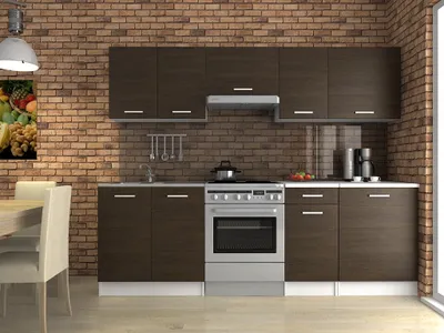 Obrázek produktu pro Kuchyňská linka LUIZA 240x180 - Wenge