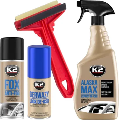 Obrázok produktu pre K2 Alaska De-Icer + Škrabka Naľad + K2 Gerwazy + K2 Fox Anti-Ice Set