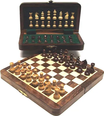 Obrázok produktu pre HOT Games Šachová súprava s magnetickými figúrkami z dreva, 30 x 15 cm, klasická