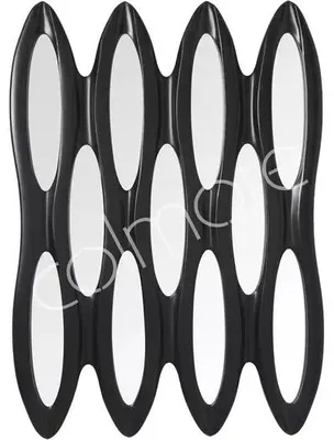 Zdjęcie produktu dla Lustro Spiegel NIAGARA, wymiary 73x102x3 cm, kolor czarny