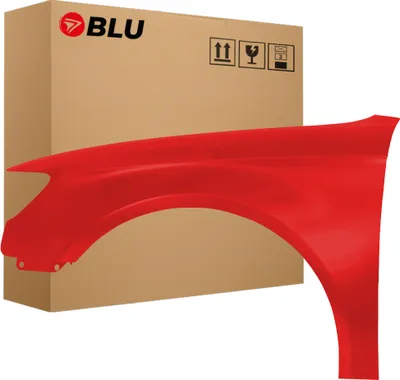 Productafbeelding van BLU Spatbord geschikt voor Audi A3 8V III-generation Hatchback LY3J Links Rood BrillantRot | 2012-2020 | Voorzijde | Gelakt | Montageklaar
