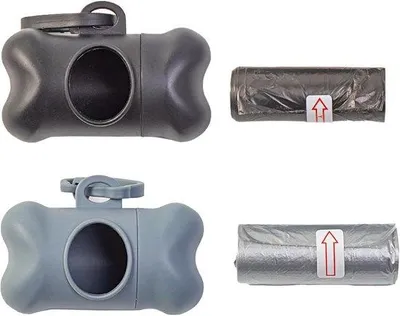 Obrázek produktu pro 2 páry voděodolných sáčků na psí exkrementy s držákem