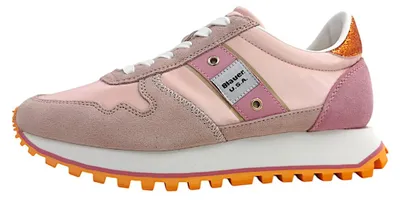 Image de Chaussures de sport pour femmes, lacets, style décontracté, couleur rose