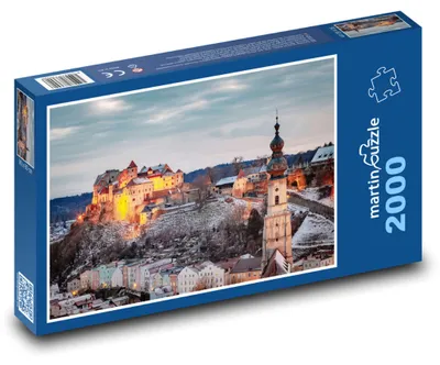 Obrázok produktu pre Puzzle 2000 Hrad Burghausen v zime - martinpuzzle