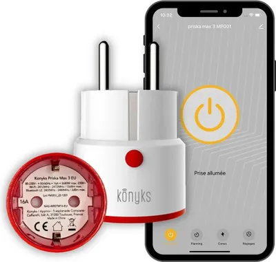 Produktbild von Konyks Priska Max 3 Intelligenter Stecker Durchsichtig One Size / EU Plug 220V Durchsichtig One Size
