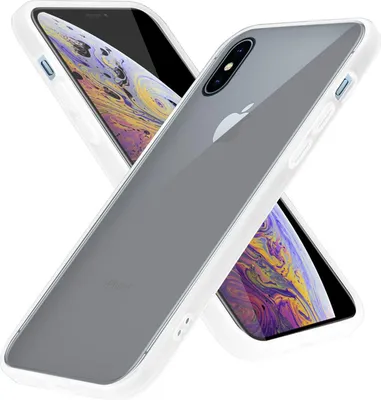Produktbild von Cadorabo Hülle für Apple iPhone XS MAX Schutz Hülle in Transparent Handyhülle Hybrid Schutzhülle Etui TPU Silikon